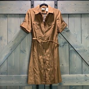 Woman’s button down dress